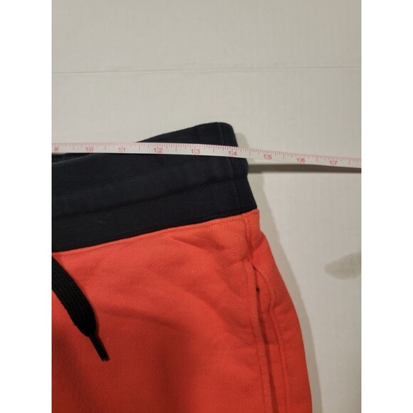NIKE AIR Basketball Shorts Red Black Knit Sweat‎ Active Mens Size S Embroidered - Picture 7 of 9